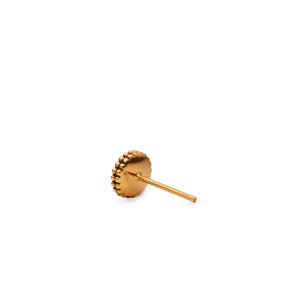گوشواره طلا مالاکایت بلوگا