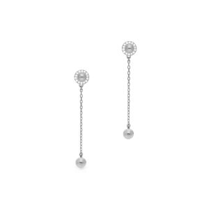 گوشواره طلا Ball نگین دار توپی