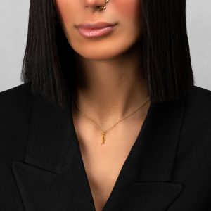 آویز طلا حرف انگلیسی i