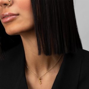 آویز طلا حرف انگلیسی F