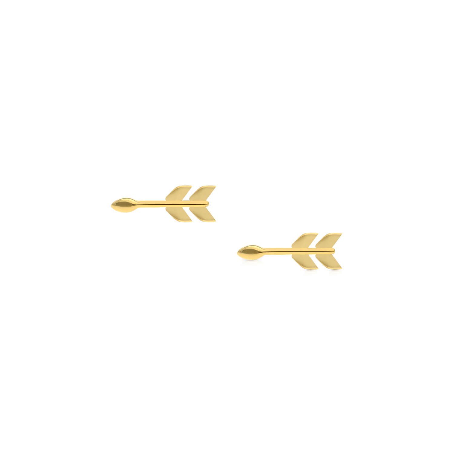 گوشواره طلا Arrow نیکا گوشواره تیرکمان میخی ریز