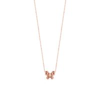 پلاک طلای رزگلد طرح پروانه شیک