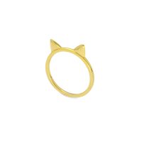 انگشتر طلای طرح گوش گربه