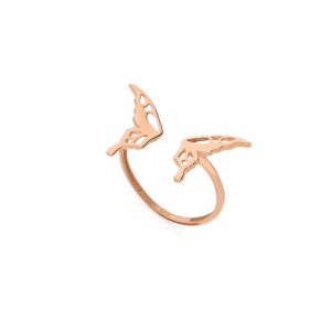 انگشتر طلا سبک پروانه