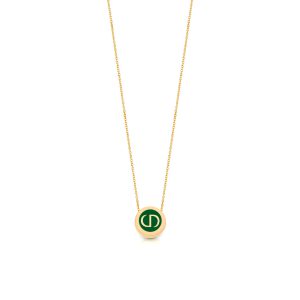 گردنبند طلا دیور Dior با میناکاری