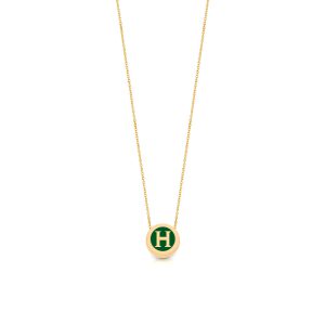 گردنبند طلا هرمس Hermes با میناکاری