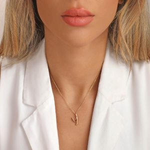 گردنبند طلا شیک حرف انگلیسی y