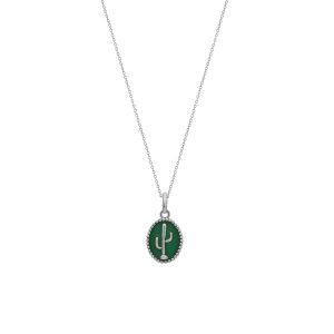 گردنبند طلا Green Cactus سفید