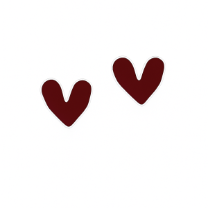 گوشواره HEART سفید
